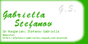 gabriella stefanov business card
